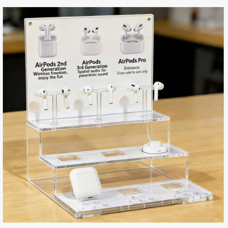 Staircase acrylic display stand