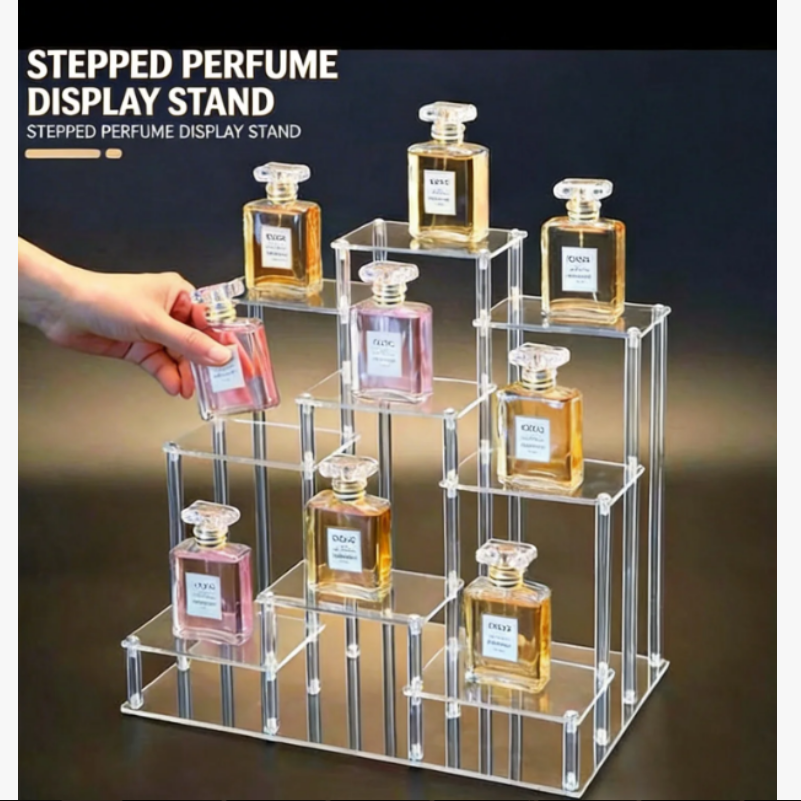Staircase acrylic display stand